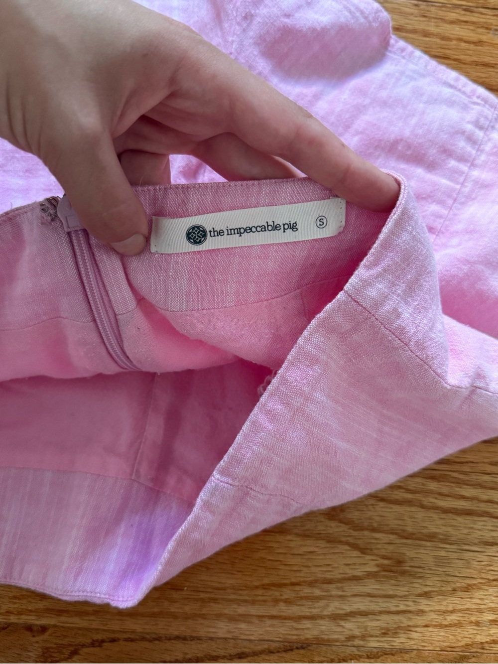 The Impeccable Pig Light Pink High-Waist Women’s Shorts - Picture 3 of 5